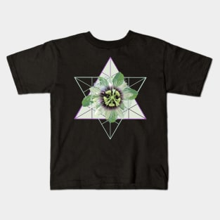 Passion Flower with graphic - tropical Flower Kids T-Shirt